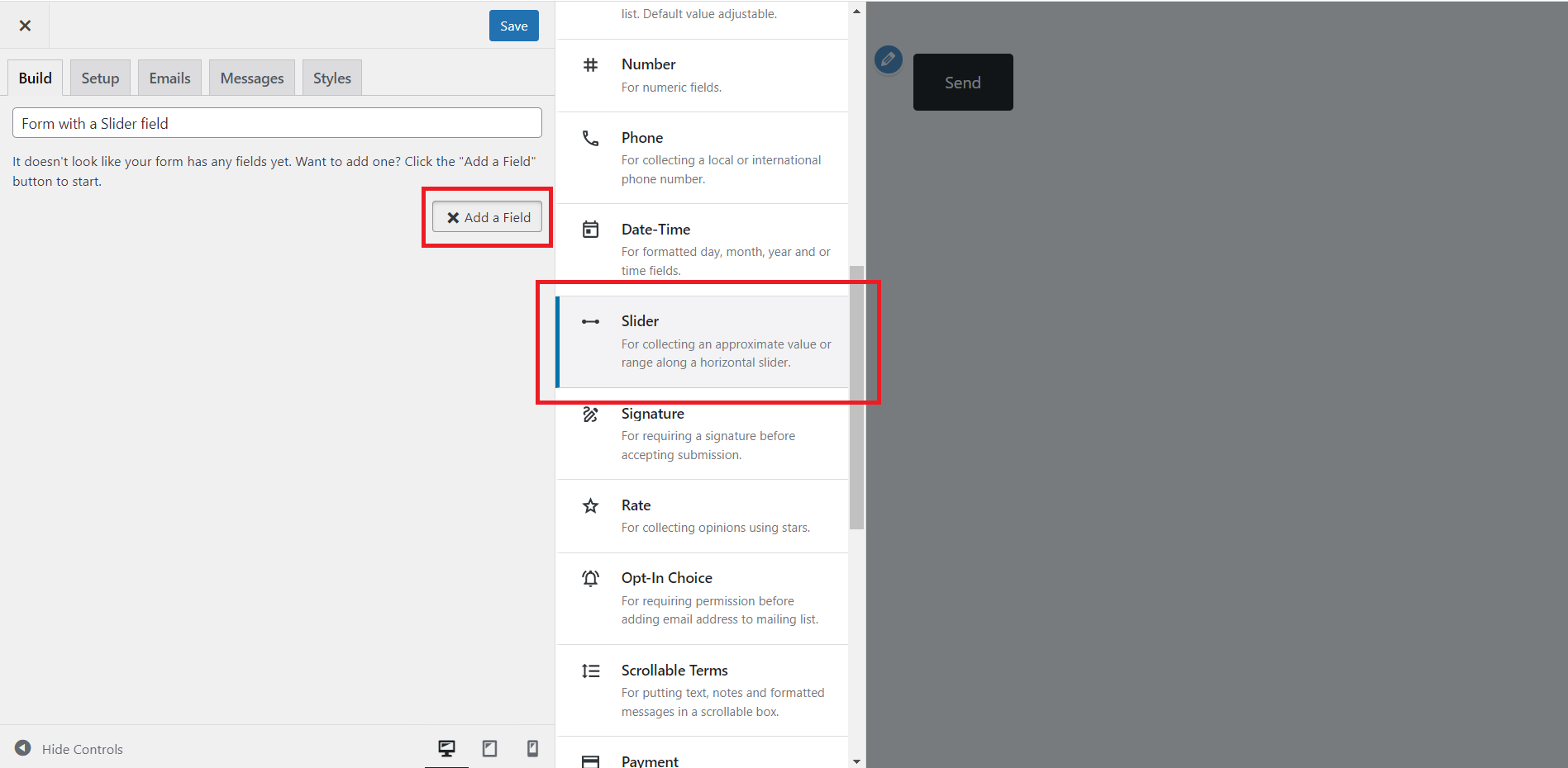 How to add a multirange slider in a form with WordPress Happyforms