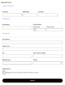 Payment Form Template Happyforms